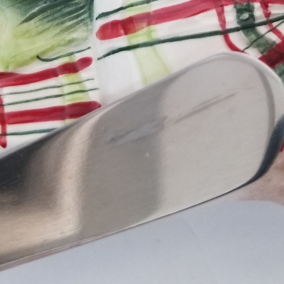 Fitz & Floyd Dear Santa snack plate and spreader - Picture 6 of 6
